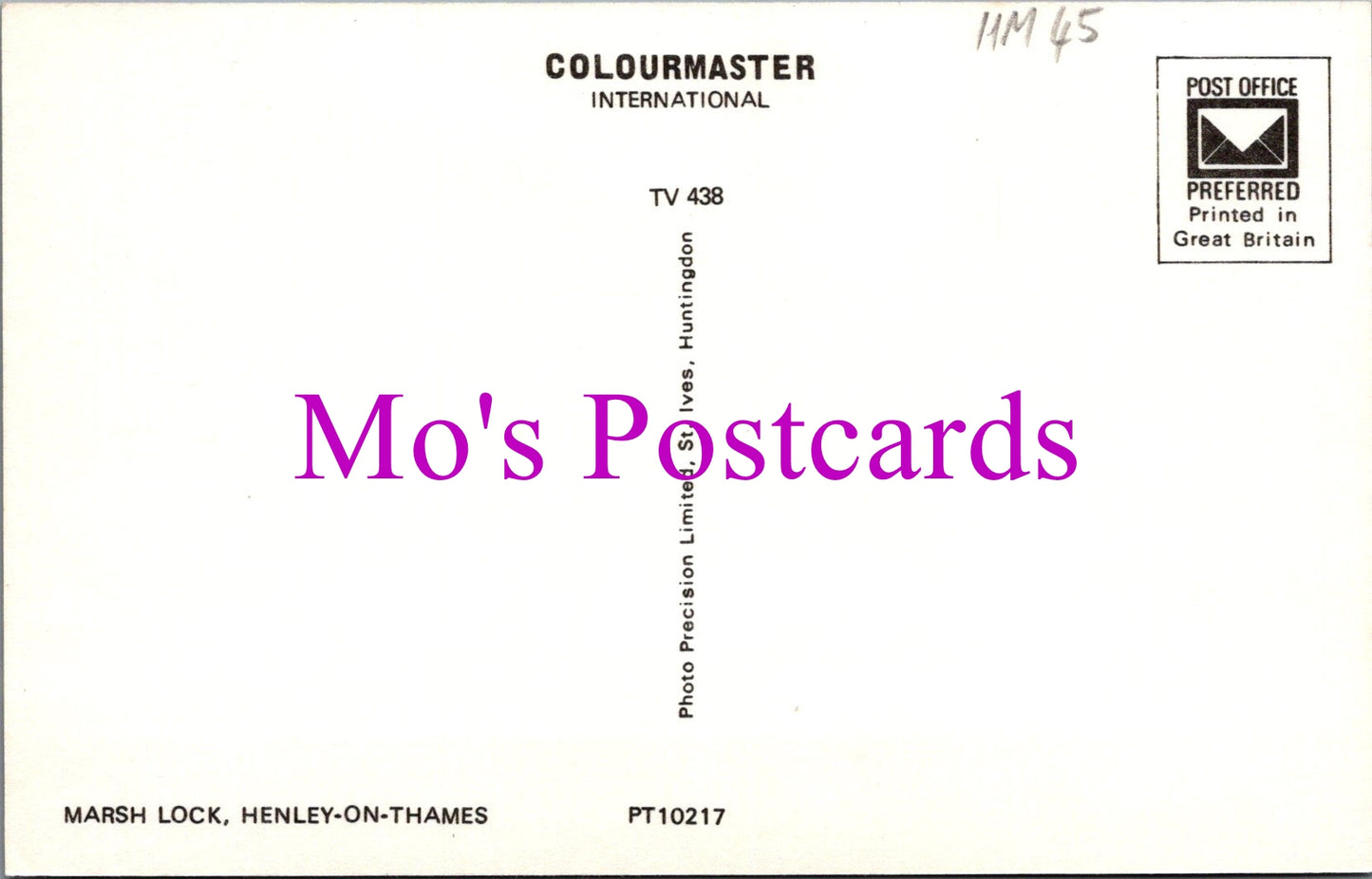 Oxfordshire Postcard - Marsh Lock, Henley-on-Thames HM45