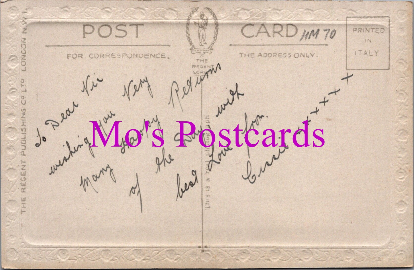Greetings Postcard - Loving Greetings To My Dear Brother HM70