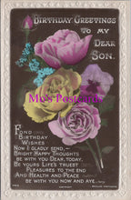 Load image into Gallery viewer, Greetings Postcard - Birthday Greetings To My Dear Son HM71