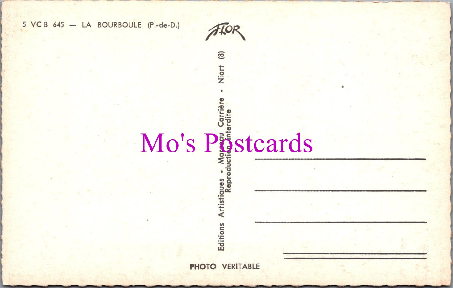 France Postcard - La Bourboule, Puy-de-Dôme SW14457