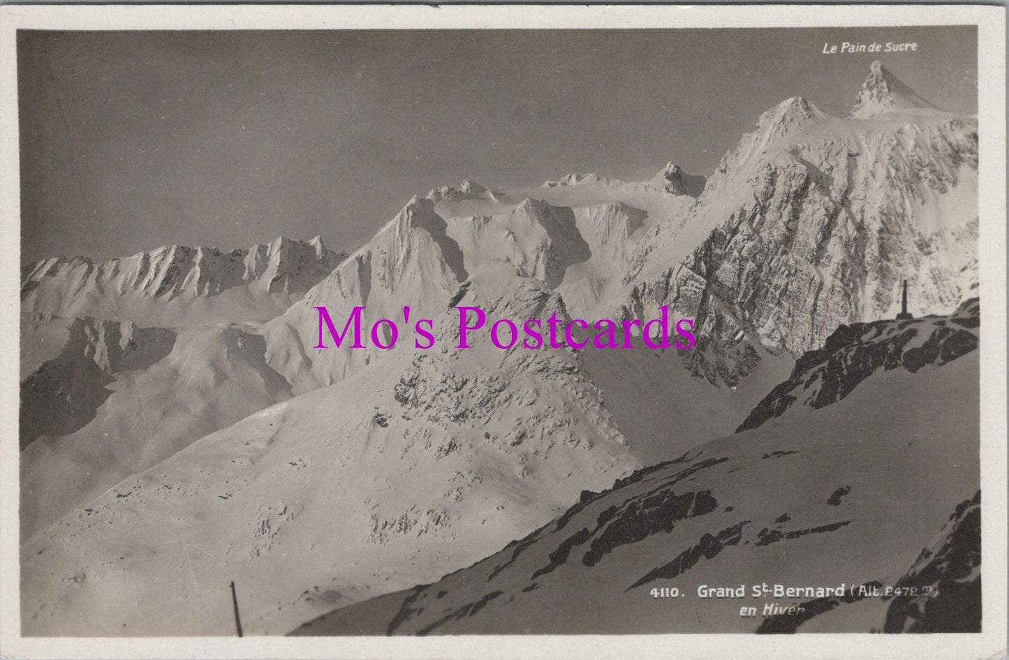 Switzerland Postcard - Great St Bernard, Western Alps DZ258