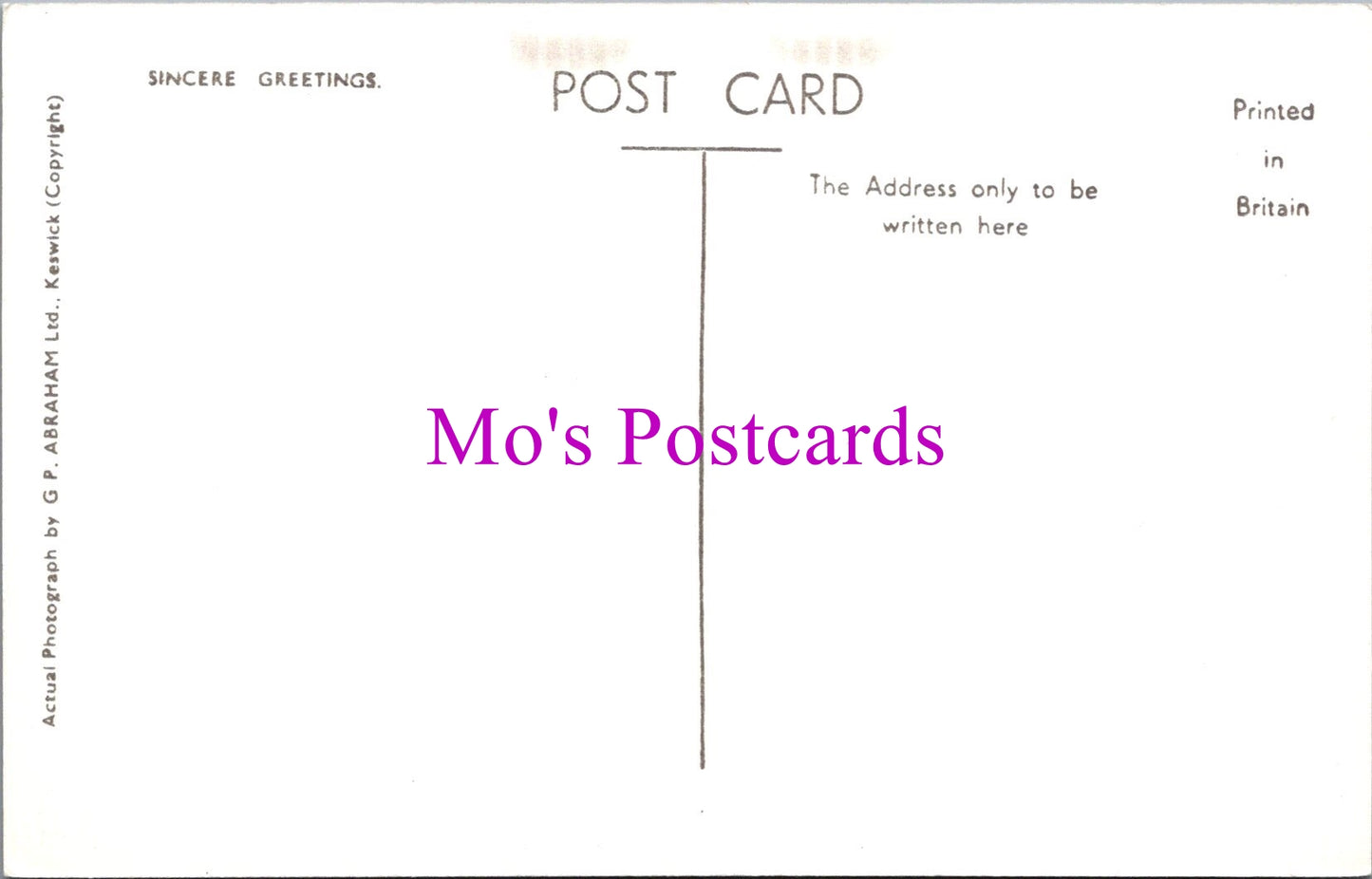 Cumbria Postcard - An Autumn Morning, Derwentwater, Keswick DZ290