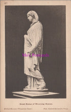 Load image into Gallery viewer, British Museum Postcard - Greek Statue of Mourning Woman SW14419