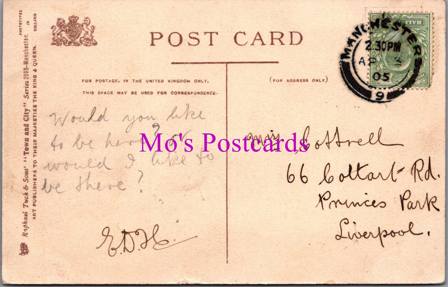 Lancashire Postcard - Manchester, Albert Square SW14425