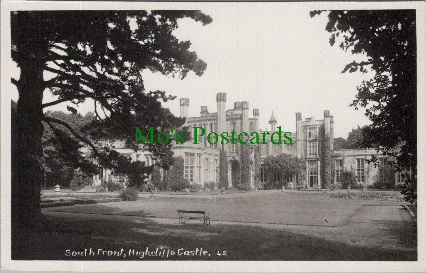 Dorset Postcard - Highcliffe Castle South Front SW13800