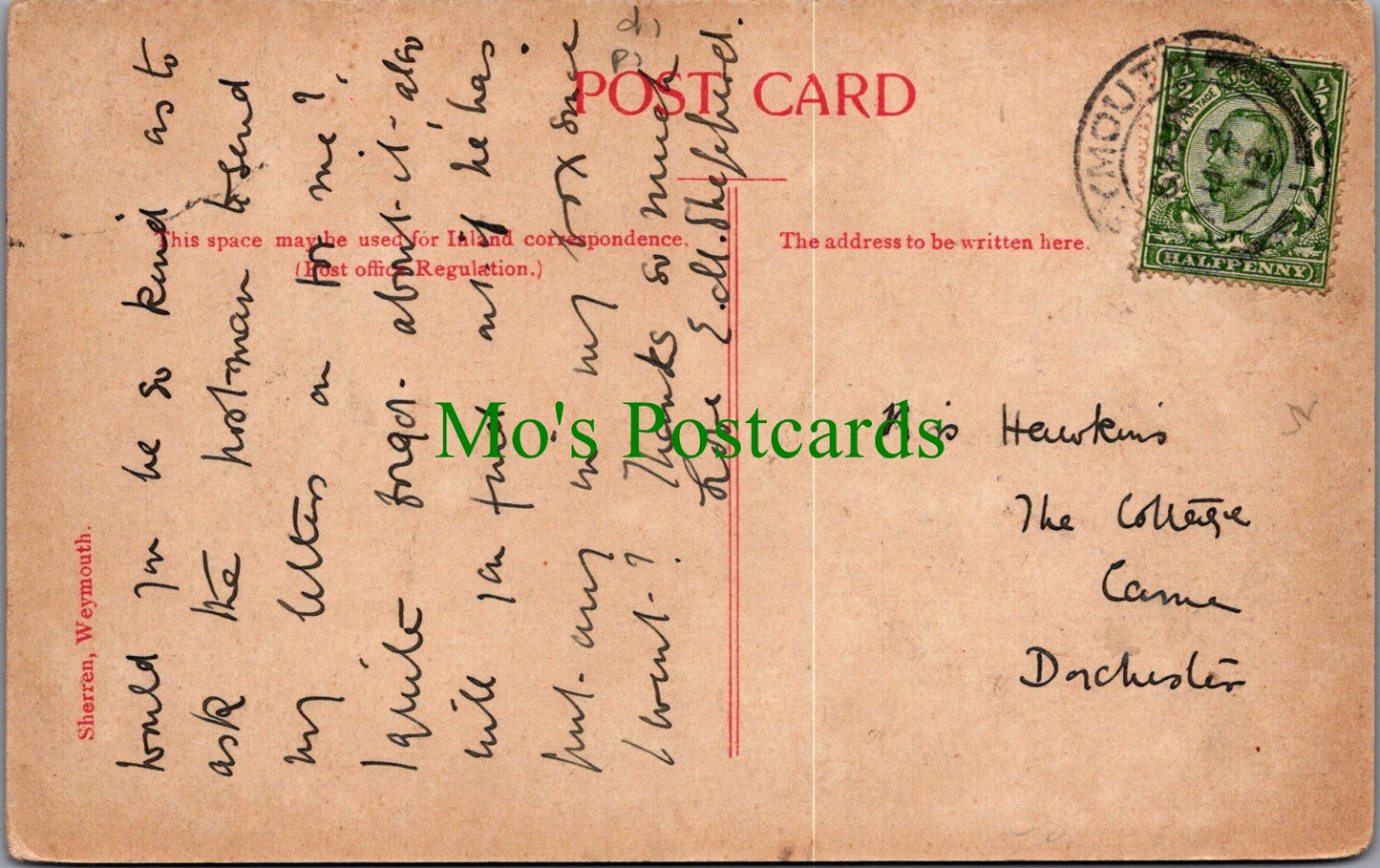 Dorset Postcard - Radipole Lake Near Weymouth SW13907