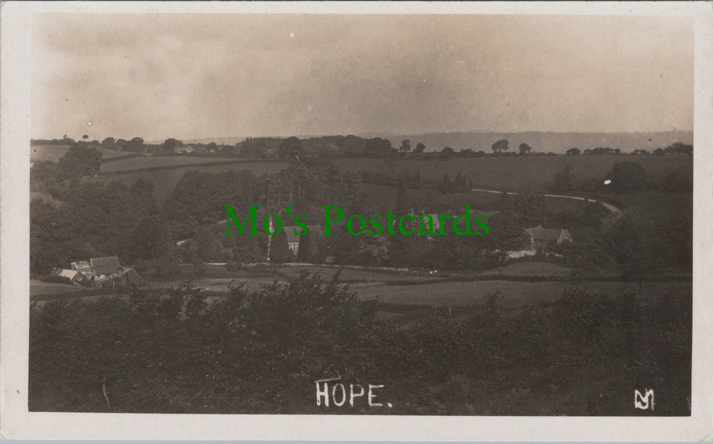 Derbyshire Postcard - Hope Village SW13946