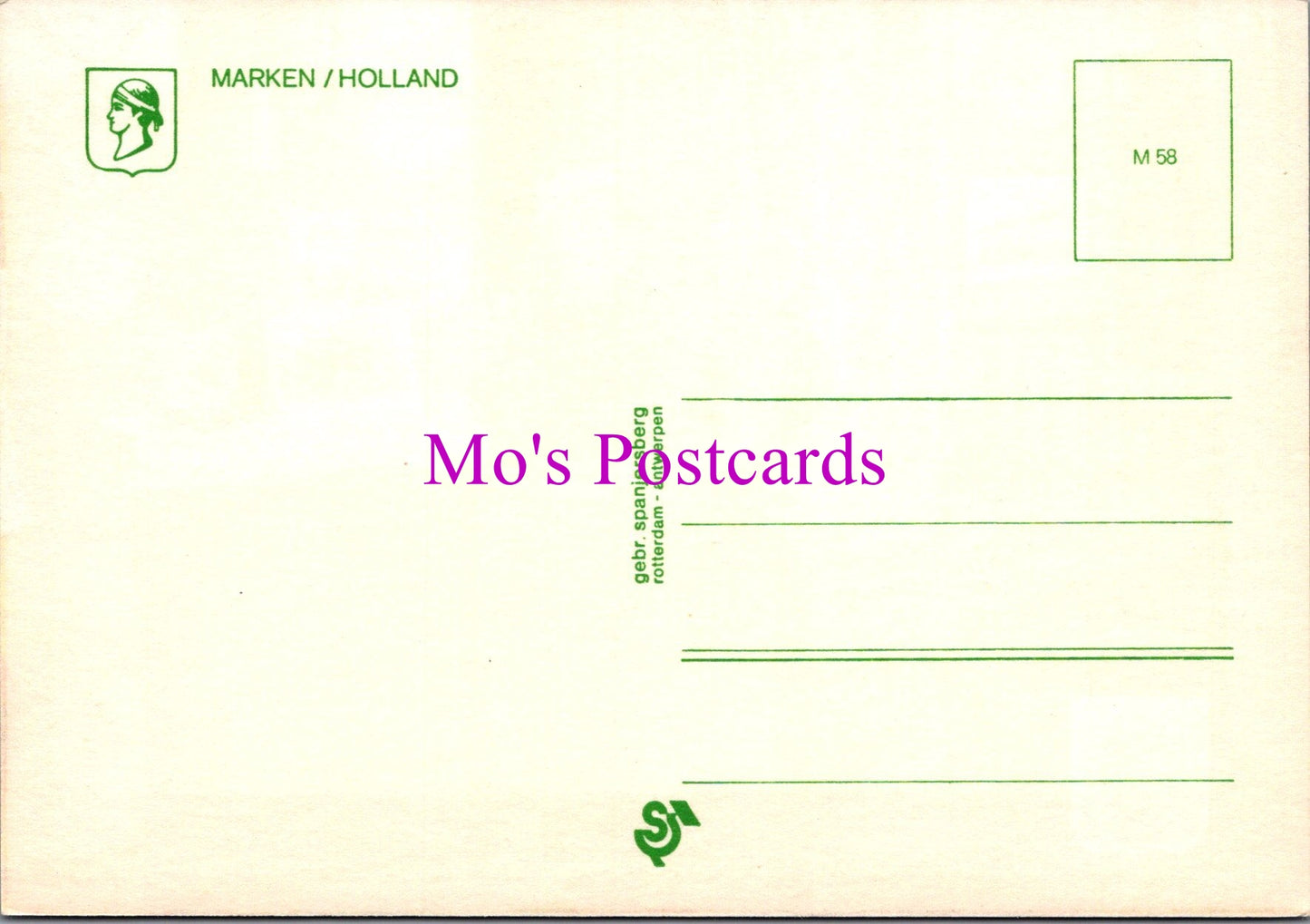 Netherlands Foil Postcard - Marken, Waterland, North Holland SW15238