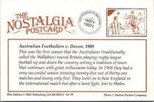 Load image into Gallery viewer, Nostalgia Postcard - Australian Footballers v Devon, 1908 - SW16519