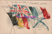 Load image into Gallery viewer, Military Postcard - The Flags That Fight in Freedom's Cause SW14799