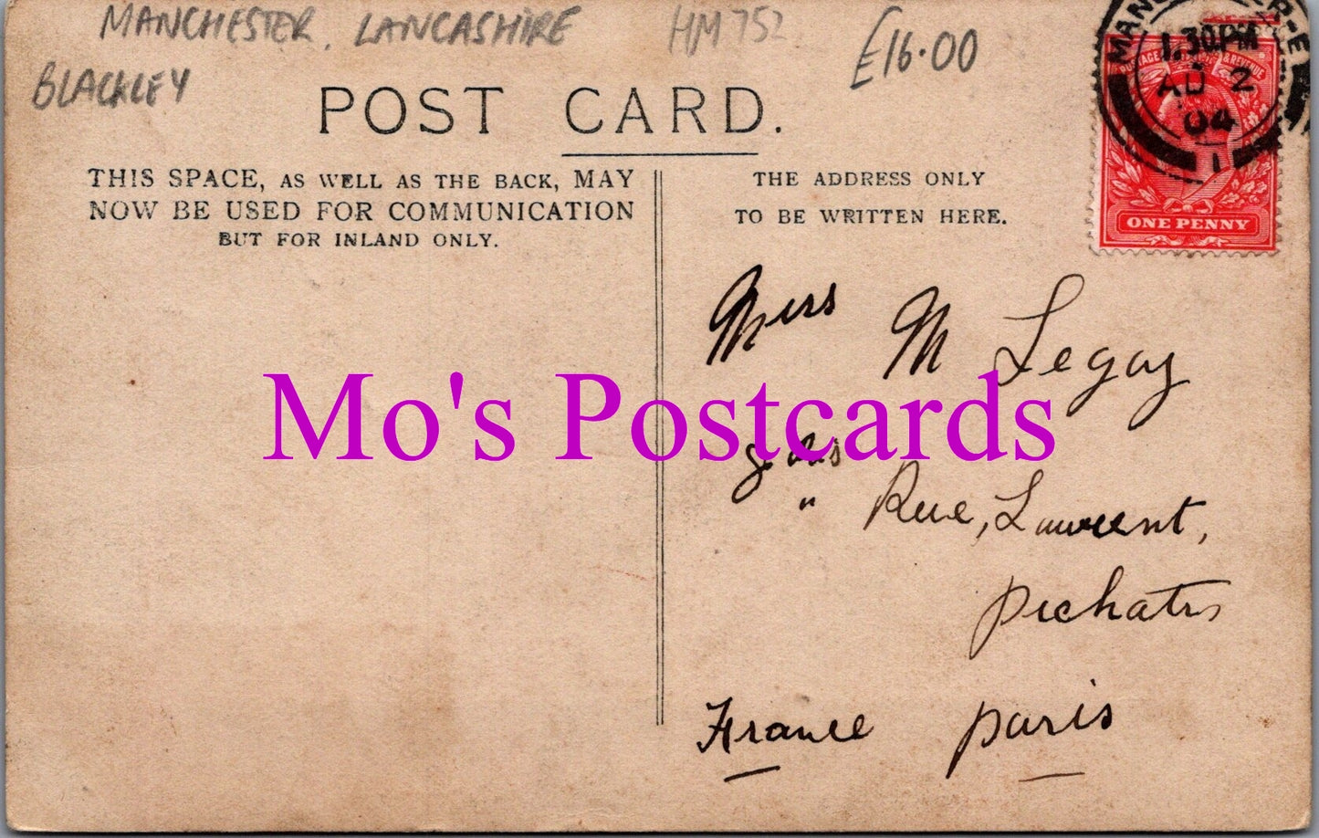 Lancashire Postcard - Charlestown, Blackley, Manchester HM752