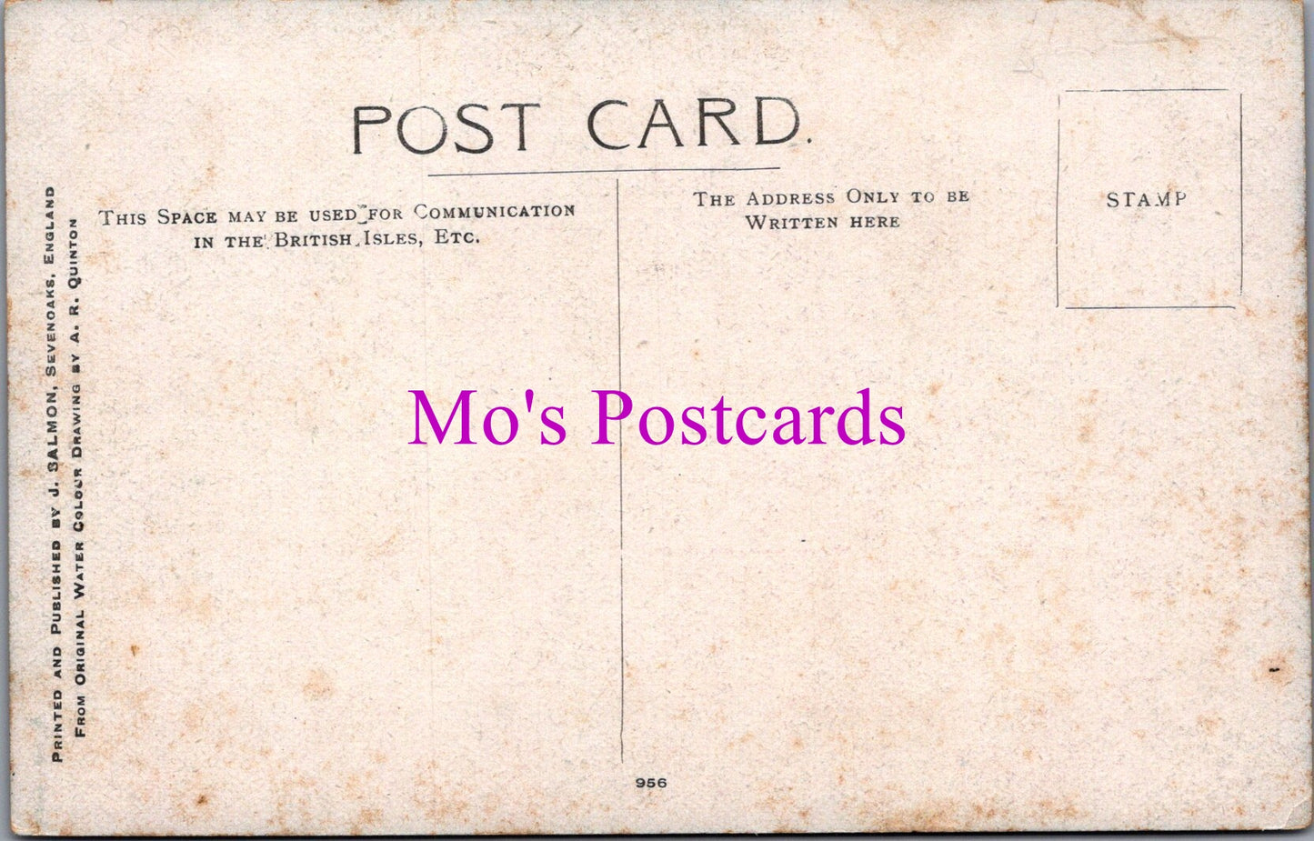Kent Postcard - Connaught Park, Dover DZ18