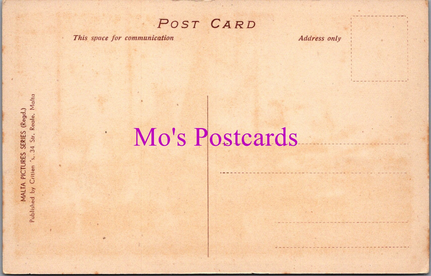 Malta Postcard - Grand Harbour Extension Marsa DZ207