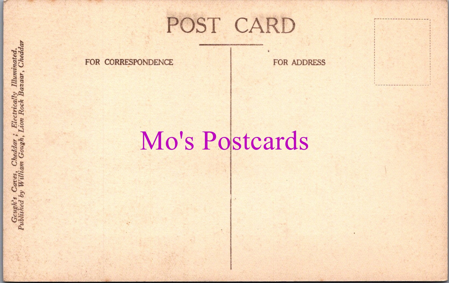 Somerset Postcard - Gough's Caves, Cheddar SW14928