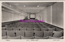 Load image into Gallery viewer, Shipping Postcard - R.M.S."Queen Mary" Ocean Liner. First Class Cinema SW14940