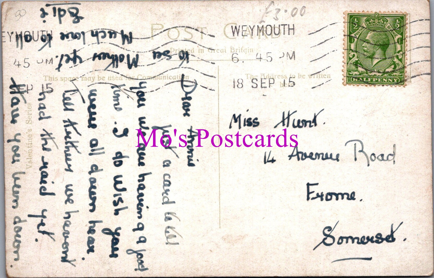 Dorset Postcard - Weymouth Pavilion and Pier SW14985