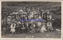 Load image into Gallery viewer, Social History Postcard - Group of People on a Countryside Outing DZ58
