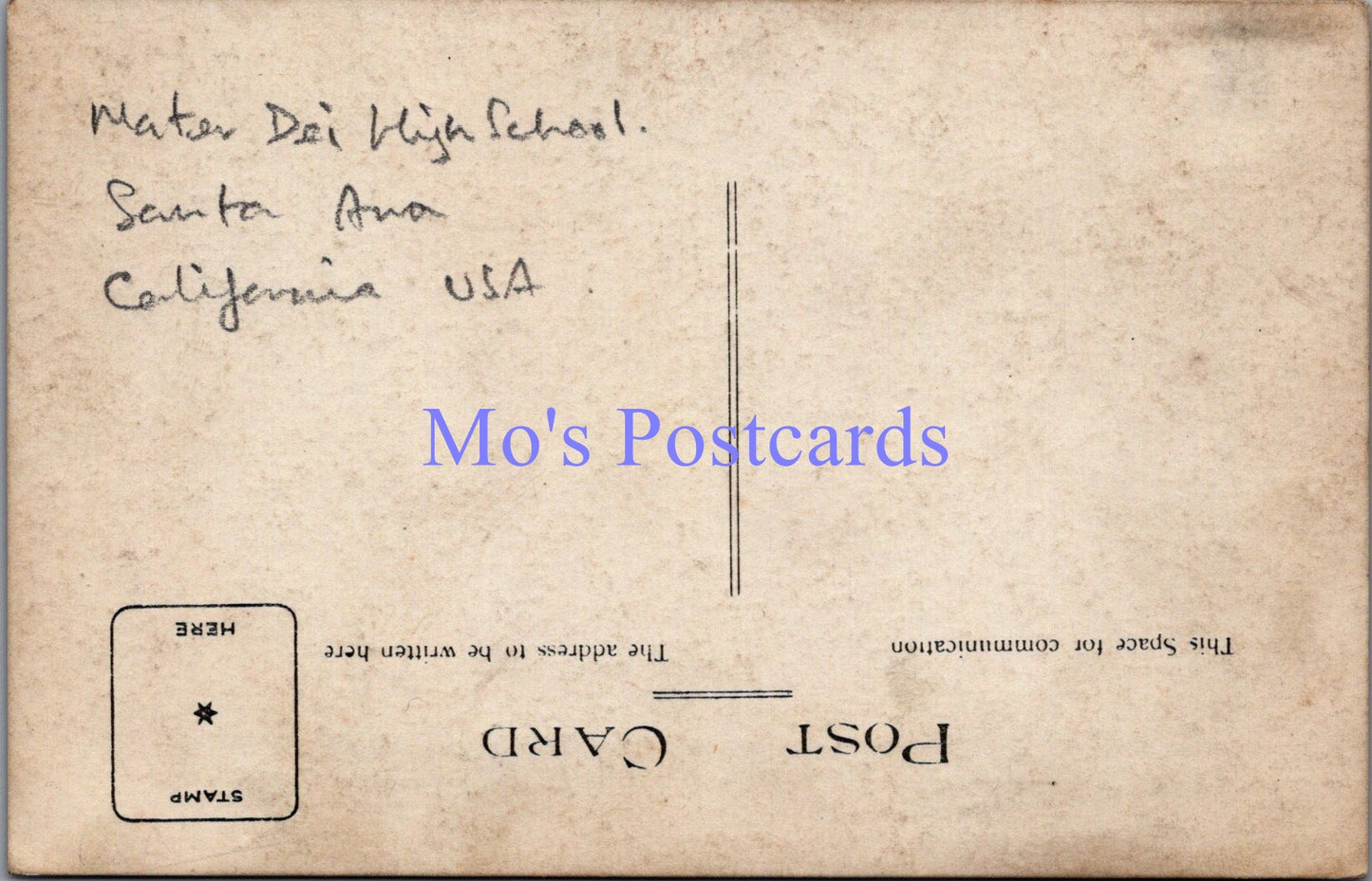 America Postcard - Mater Dei High School, Santa Ana, California DZ59