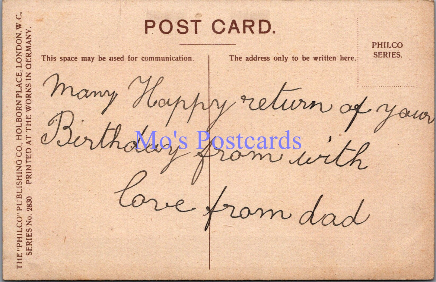 Greetings Postcard - Birthday Wishes. Vase of Red Roses DZ81