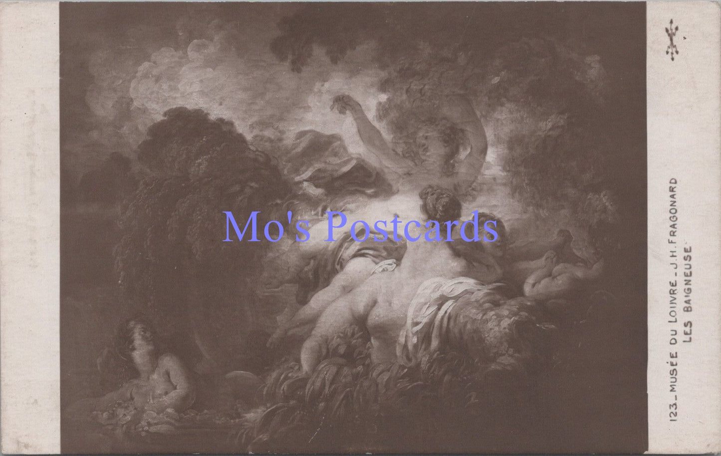 Art Postcard - J.H.Fragonard, Les Baigneuse, Musee Du Louvre DZ87