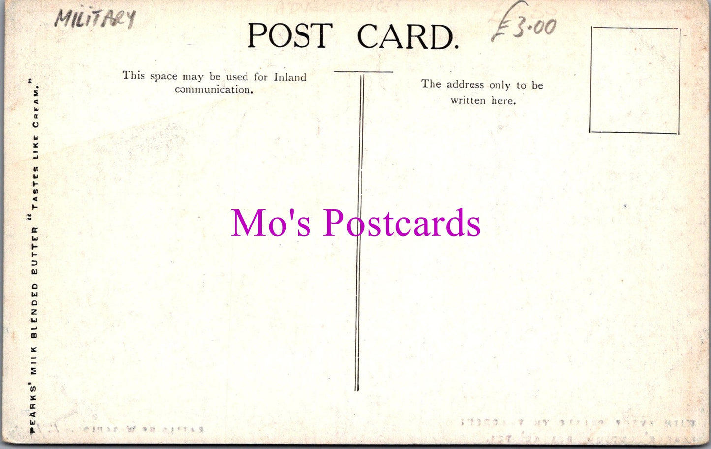 Advertising Postcard - Pearks' Milk Blended Butter SW15165
