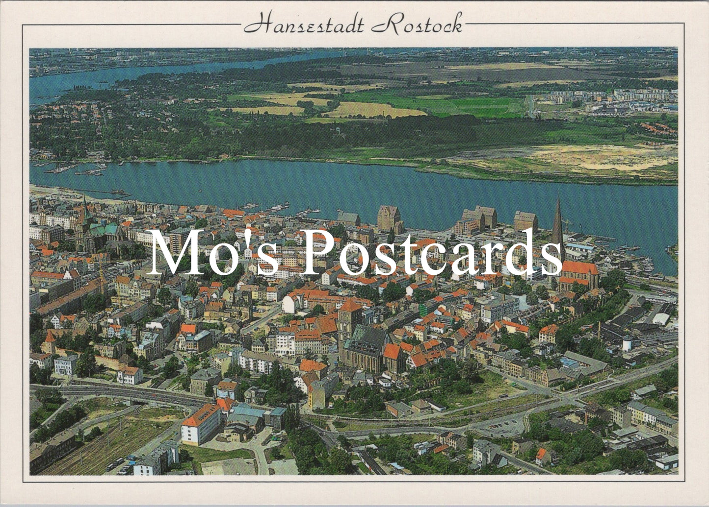 Germany Postcard - Aerial View, Hansestadt Rostock SW16714
