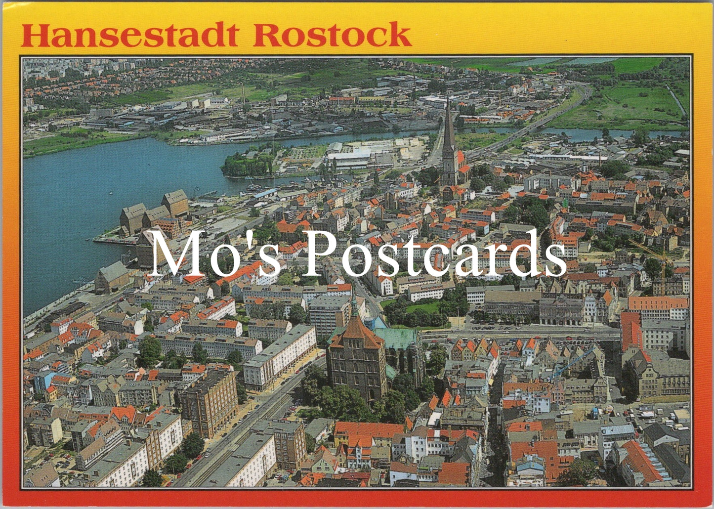 Germany Postcard - Aerial View, Hansestadt Rostock SW16715