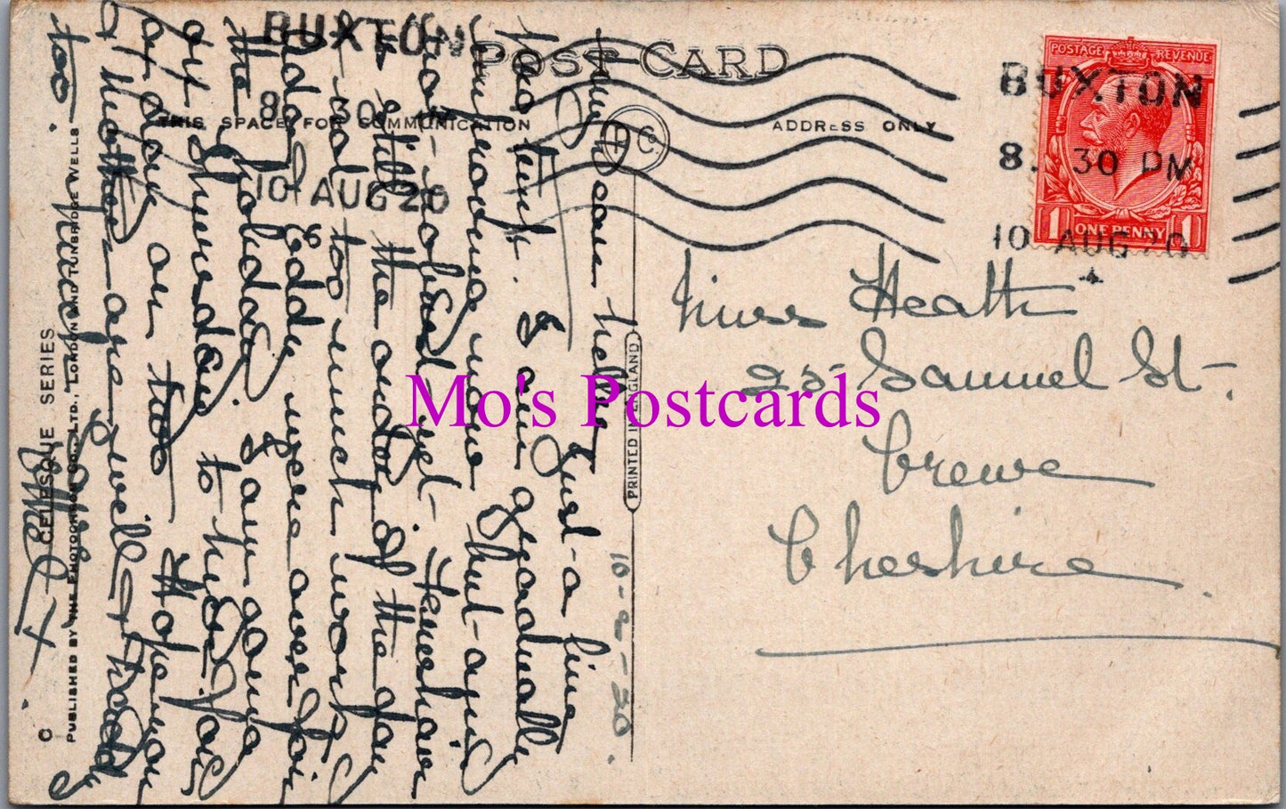 Derbyshire Postcard - Buxton: Goyts Bridge, Stepping Stones SW15808