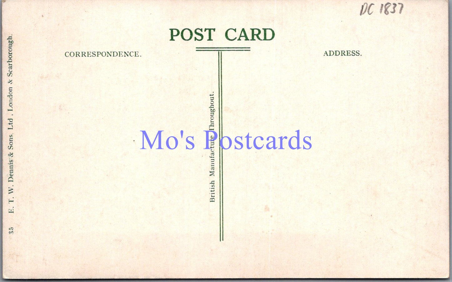Wales Postcard - Pass of Aberglaslyn DC1837