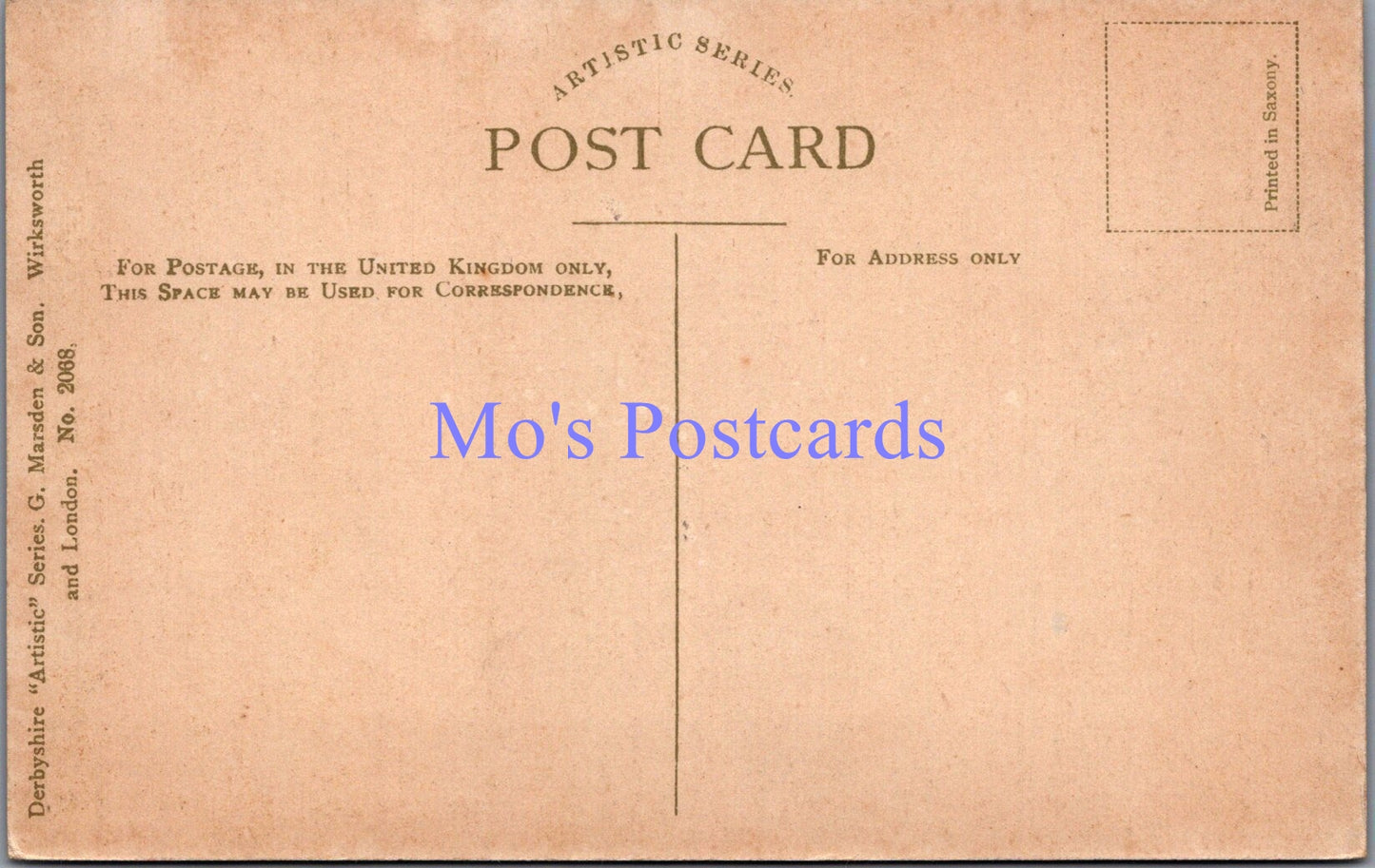Derbyshire Postcard - Sugar Loaf Rock, Dovedale SW14391