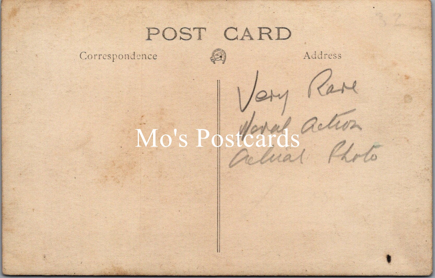 Vintage postcard with a beige background