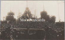 Load image into Gallery viewer, Naval Postcard - Arch Bishop Addressing Sailors, First Destroyer Flotilla SW20241