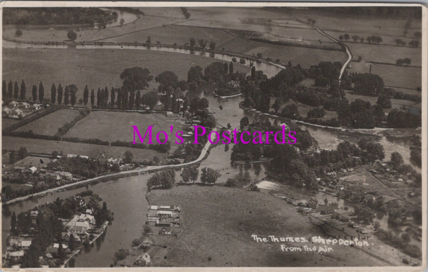Surrey Postcard - The Thames, Shepperton From The Air SW15971
