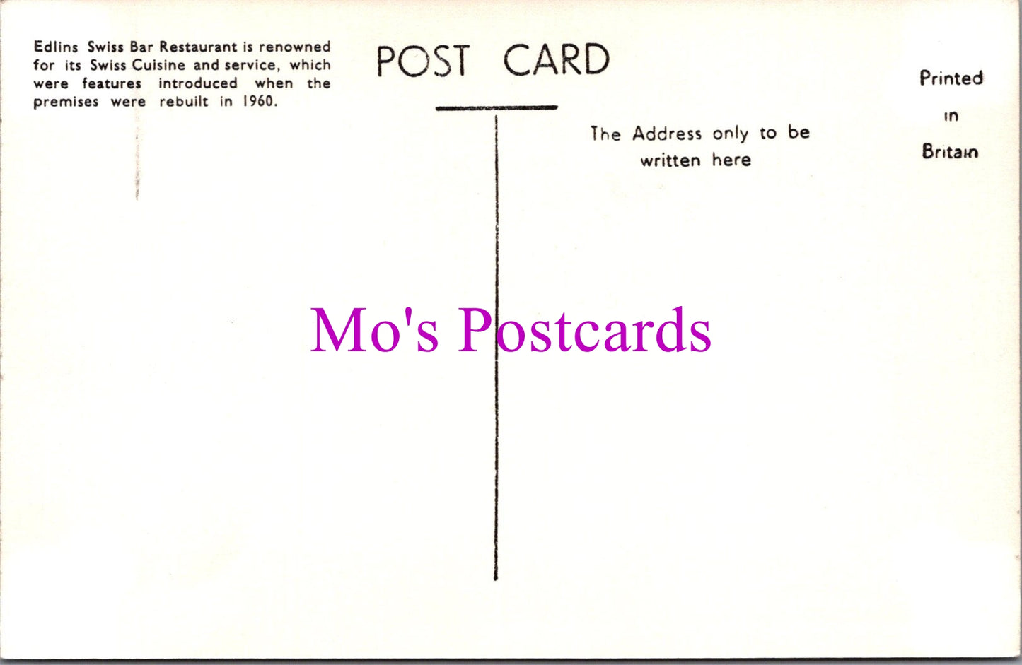 Sussex Postcard - Mortons Hotel, Queen's Road, Brighton SW15592