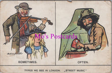 Load image into Gallery viewer, London Postcard - Types We See in London,, Street Music SW15983