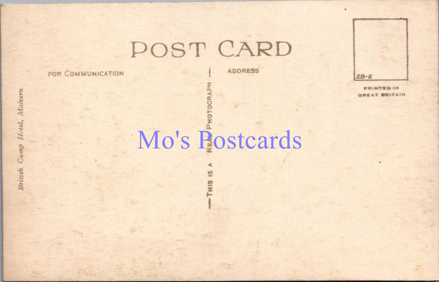Worcestershire Postcard - Malvern, British Camp and Hotel SW13819