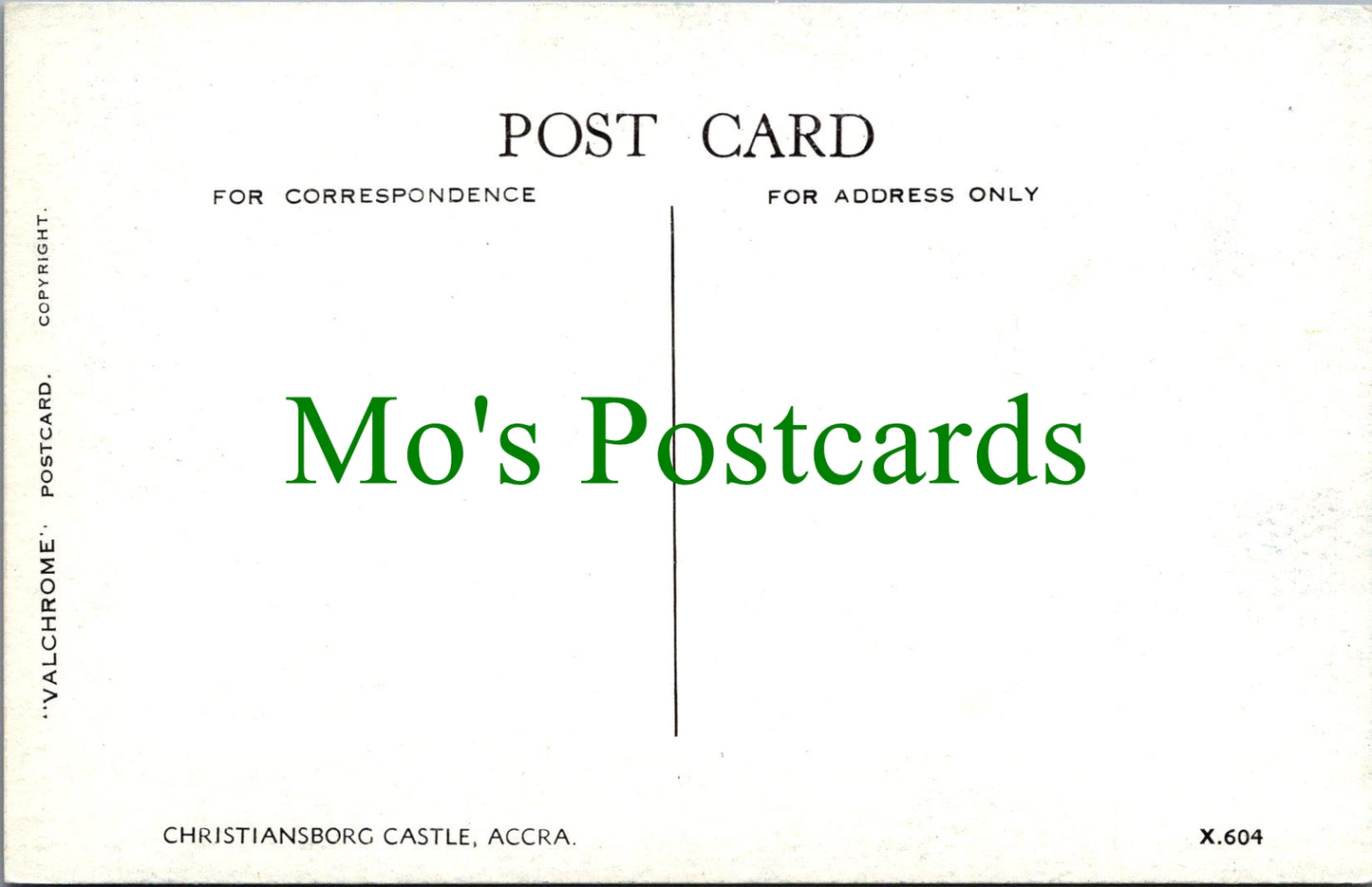 Ghana Postcard - Christiansborg Castle, Accra SW13602