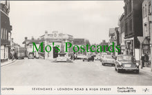 Load image into Gallery viewer, Kent Postcard - Sevenoaks, London Road and High Street SW13593