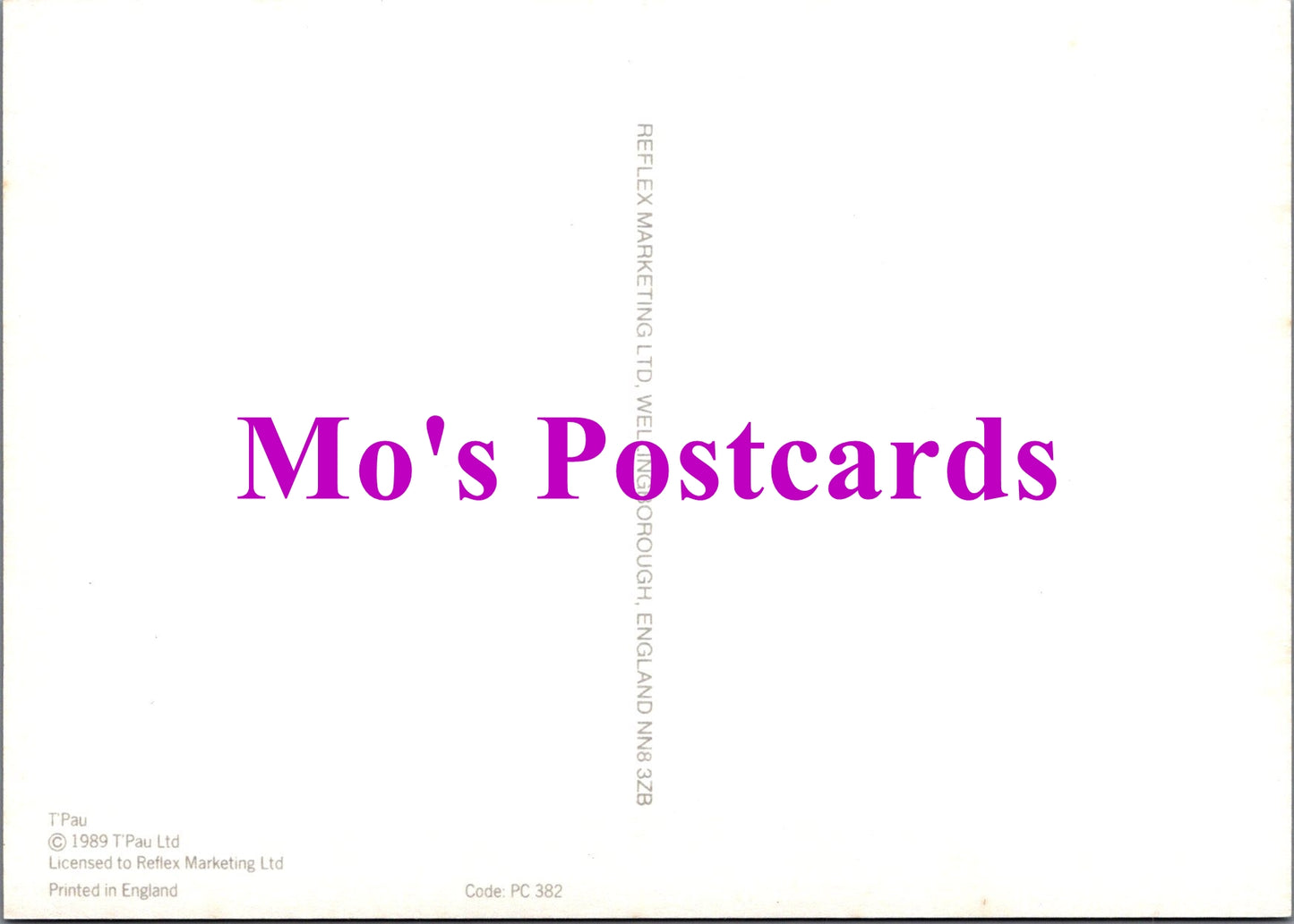 Music Postcard - T'Pau, English Pop Group, Carol Decker SW14958