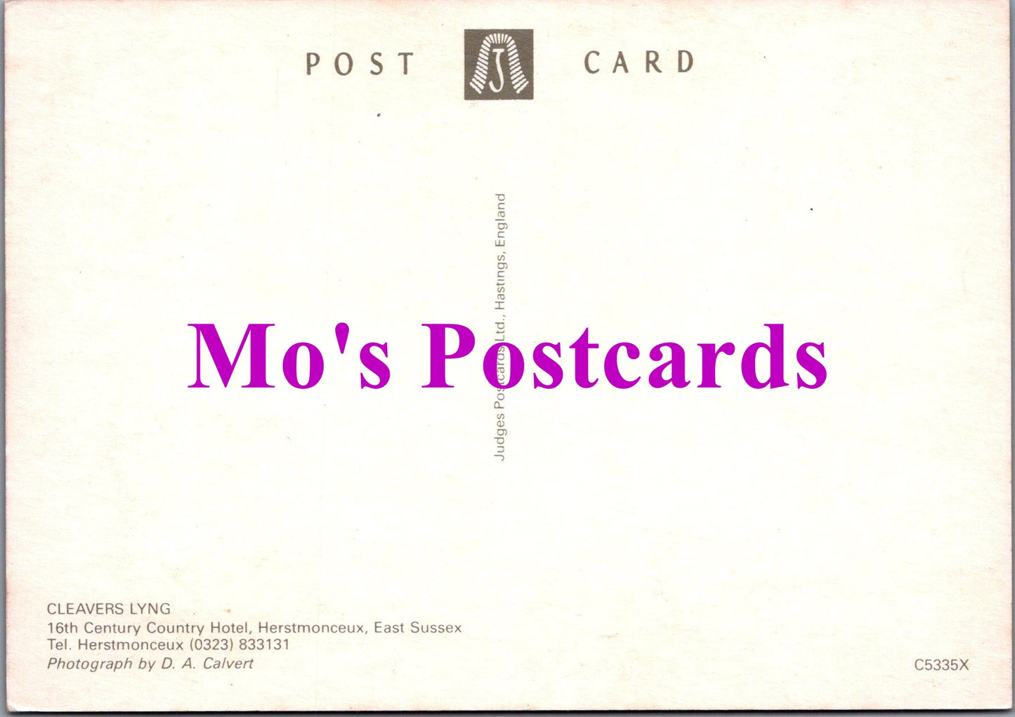 Sussex Postcard - Cleavers Lyng, Herstmonceux SW15009