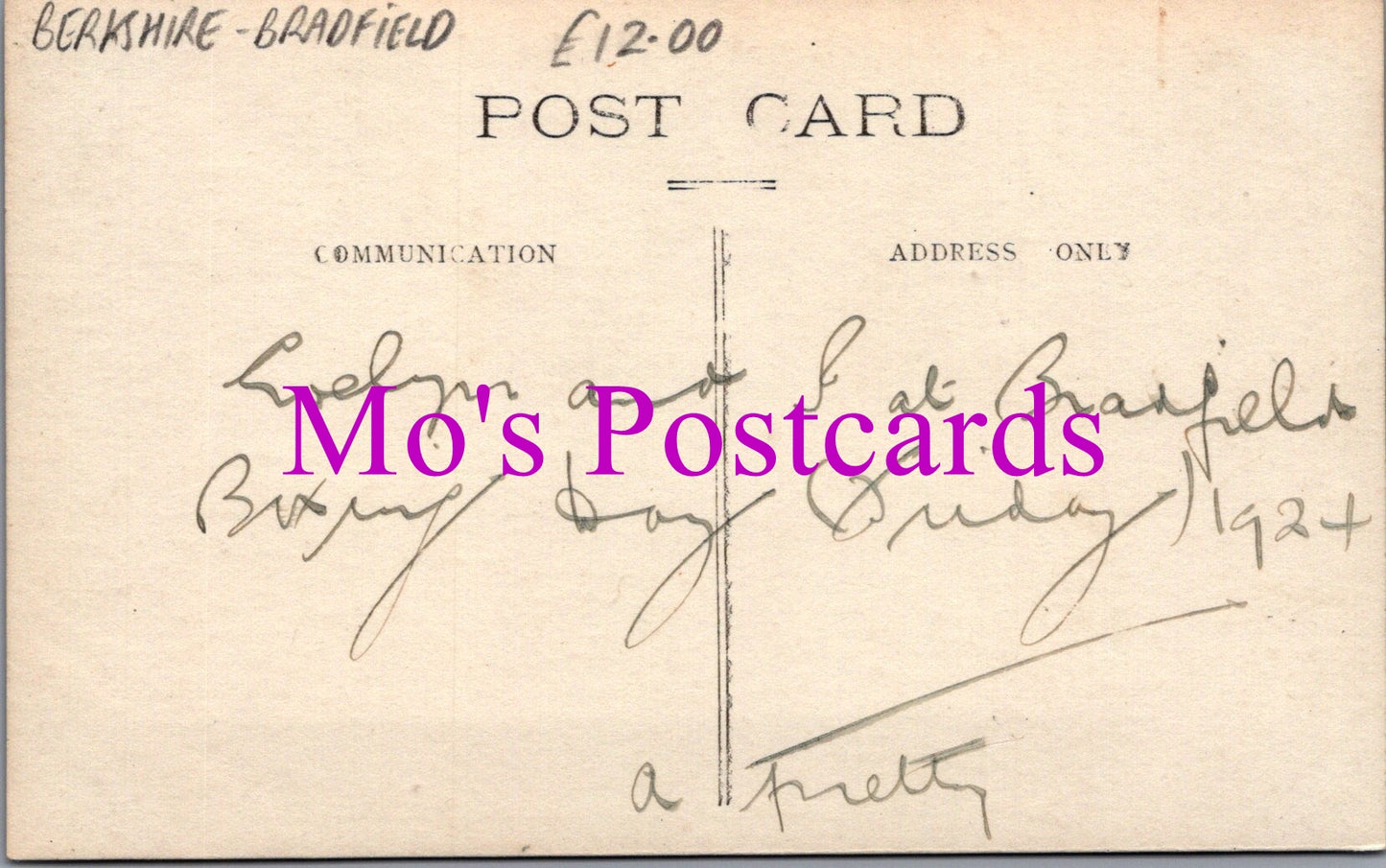Berkshire Postcard - School Bridge, Bradfield SW15418