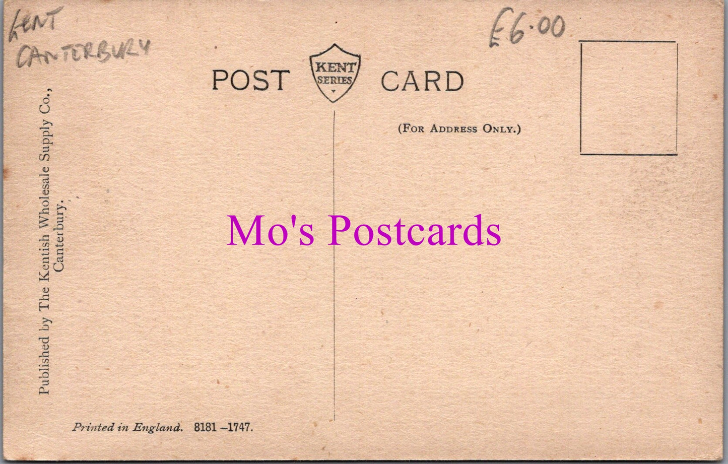 Kent Postcard - St George's Street, Canterbury SW14293