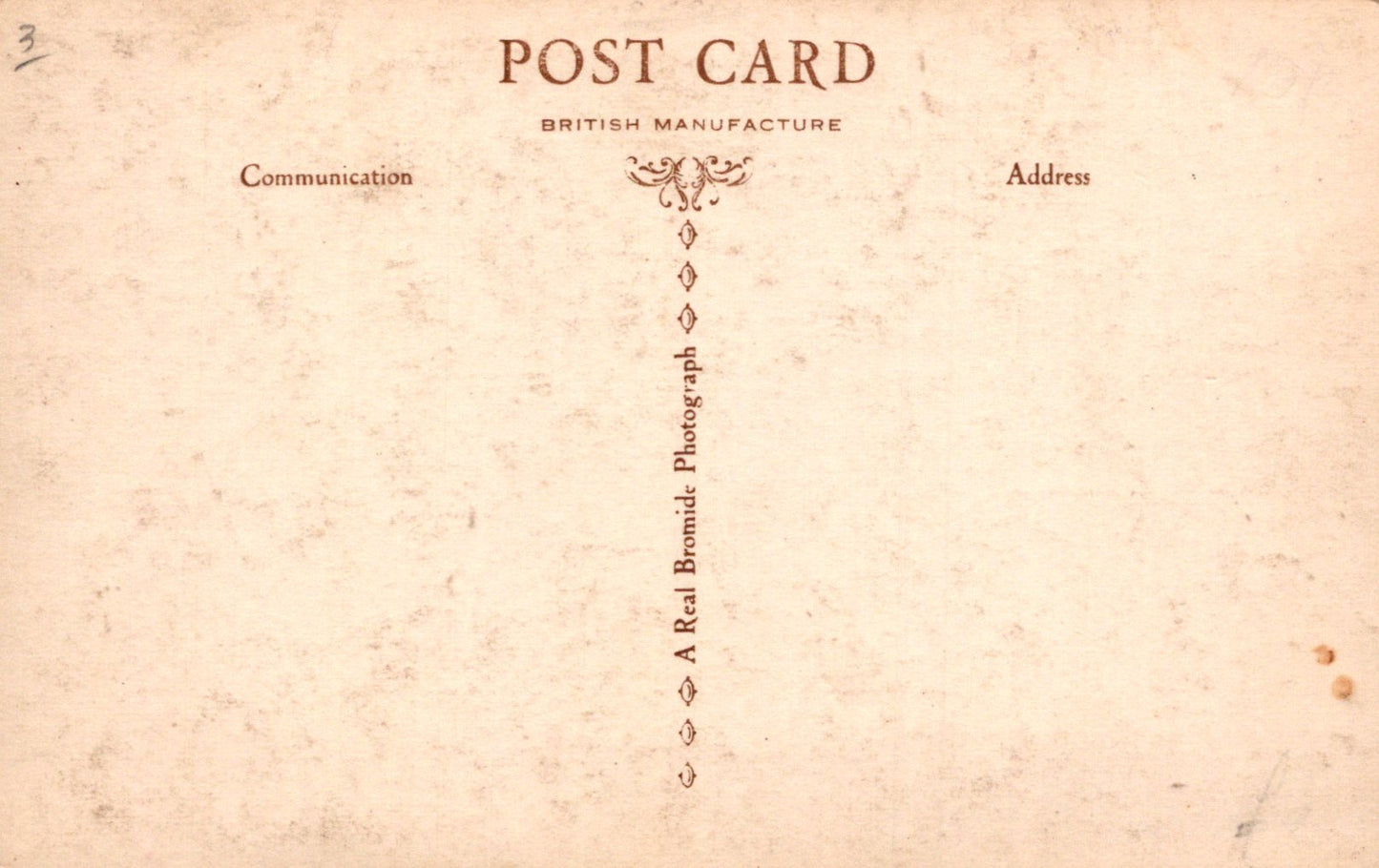 Vintage postcard with text on a textured beige background