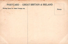 Load image into Gallery viewer, Vintage postcard from Great Britain & Ireland with stamp area and writing space.