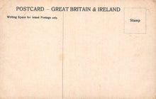 Load image into Gallery viewer, Vintage postcard back with text and stamp area for Great Britain & Ireland