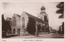Load image into Gallery viewer, Vintage black and white photograph of a church in Lymington