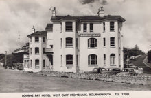 Load image into Gallery viewer, Vintage black and white photo of the Bourne Bay Hotel in Bournemouth