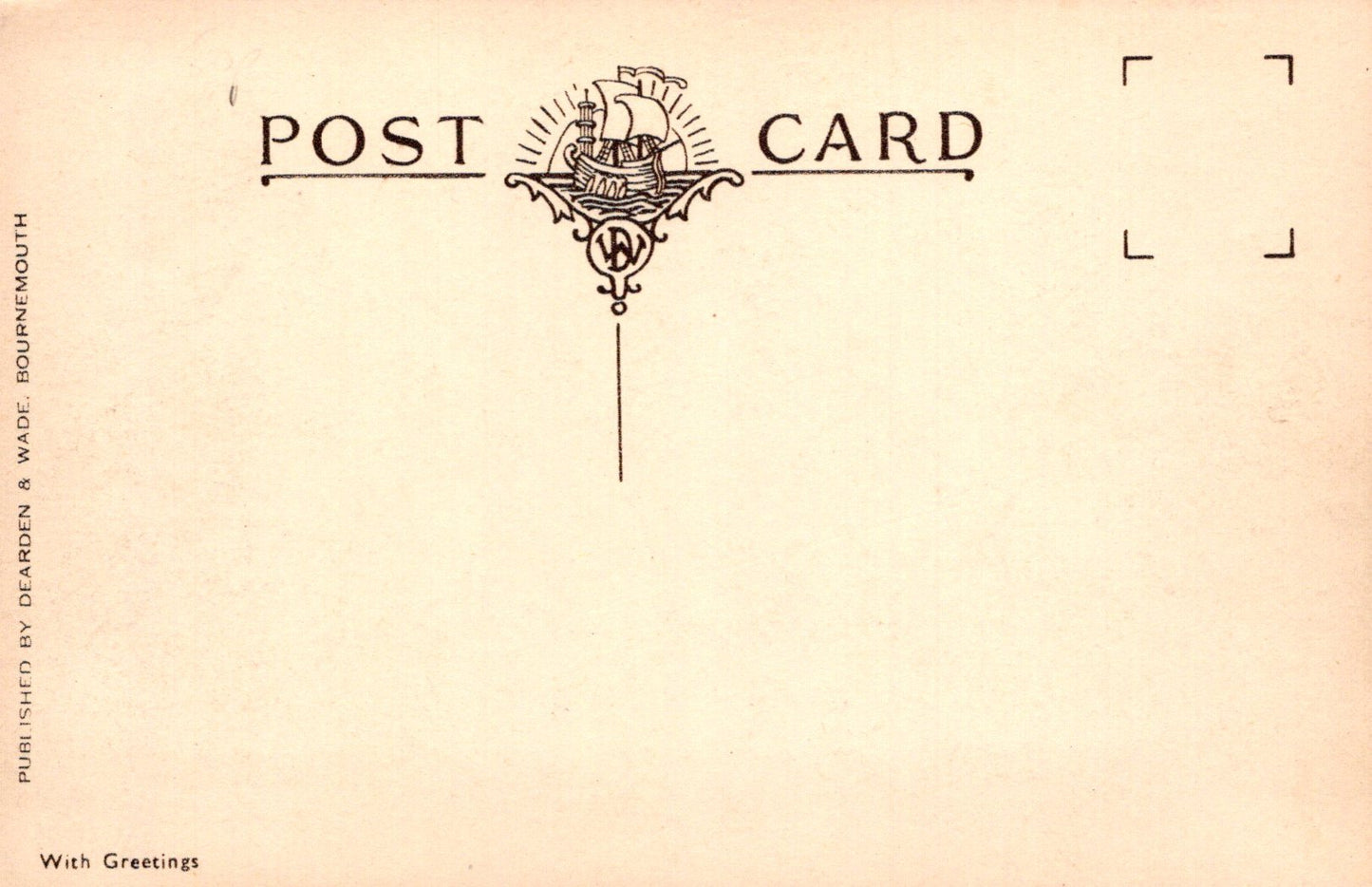Vintage-style postcard with decorative design and text on a beige background