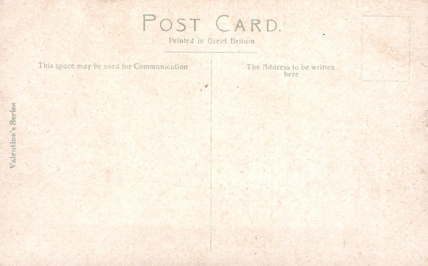 Vintage postcard with text and a textured background