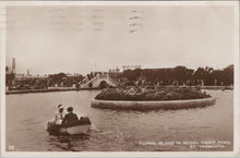 Load image into Gallery viewer, Norfolk Postcard - Great Yarmouth, Floral Island in Model Yacht Pond XT170